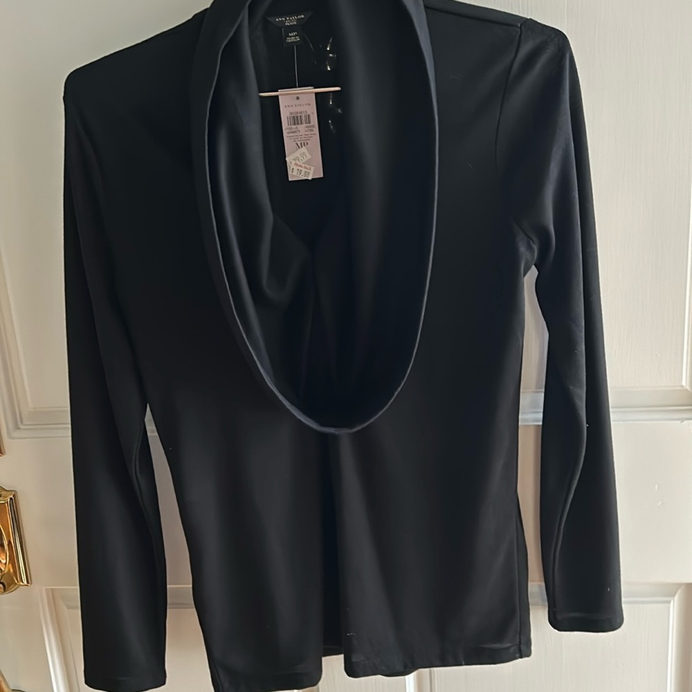 New with tags. Black cowl neck sweater. MP